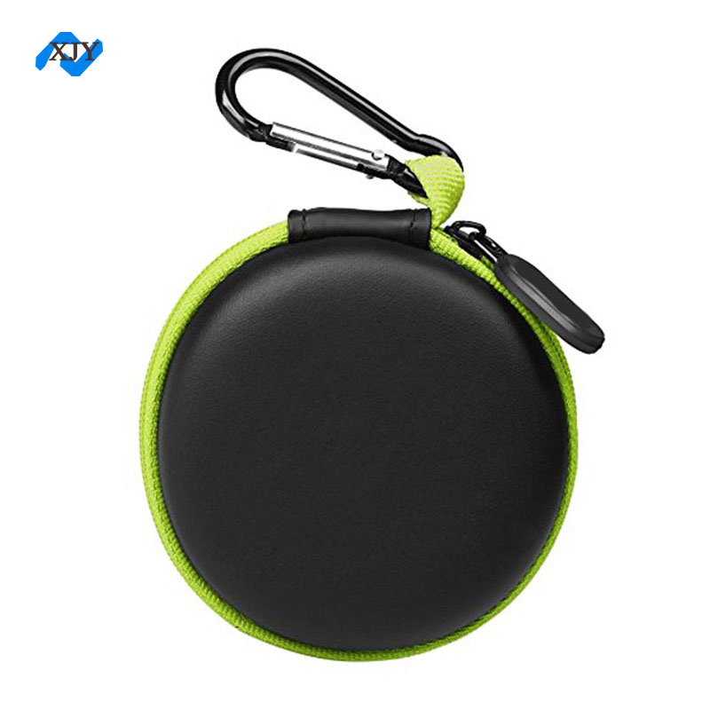 Hard Eva Case Earphone Protective Storage Bag Round Shap Bluetooth Headset Holder Case Black